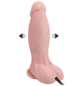 BAILE - GODE RÉALISTE GONFLABLE AVEC VENTOUSE 15 CM