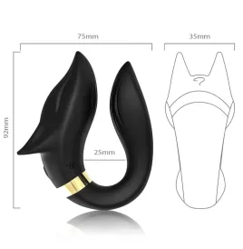 ARMONY - VIBRATORE FOX PER COPPIA TELECOMANDO NERO