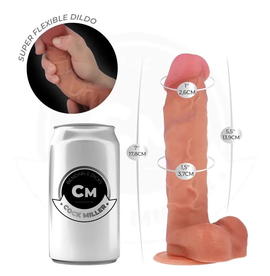 COCK MILLER - DILDO ARTICOLABILE IPERREALISTICO 17,8 CM COCK MILLER - DILDO ARTICOLABILE IPERREALISTICO 17,8 CM