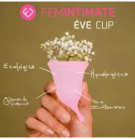 FEMINTIMATE - EVE NEW SILICONE MENSTRUAL CUP - SIZE M