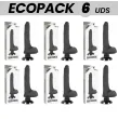 ECOPACK 6 UNITÉS - BASECOCK VIBRATEUR RÉALISTE 2-1 NOIR 18.5 CM -O- 4 CM ECOPACK 6 UNITÉS - BASECOCK VIBRATEUR RÉALISTE 2-1 NOIR 18.5 CM -O- 4 CM