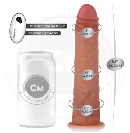 COCK MILLER - HYPERREALISTISCHER DILDO MIT SAUGNÄPFEN UND STOSSFUNKTION MIT FERNBEDIENUNG 20,5 CM