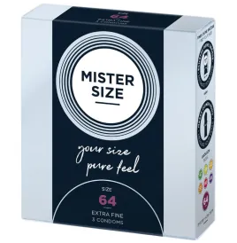 MISTER SIZE - CONDOMS SIZE XXL 64 MM (3 UNITS)