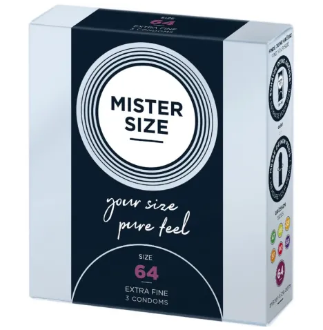 MISTER SIZE - PRESERVATIVI TAGLIA XXL 64 MM (3 UNITÀ)