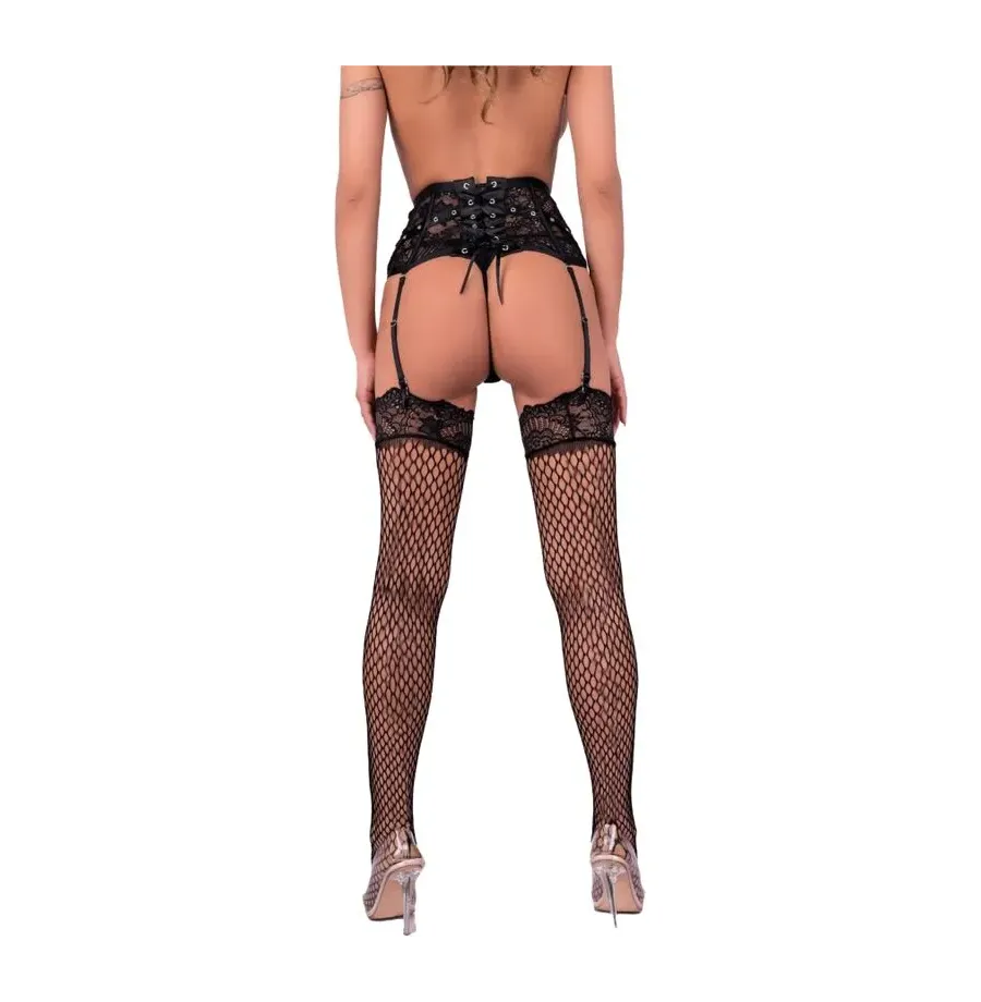 LIVCO CORSETTI FASHION - PONCZOCHY AUFDARIA MEDIAS NEGRO S-M