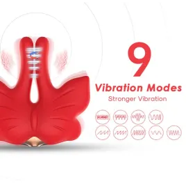 ARMONY - PINCES À TÉTONS MAGNÉTIQUES À VIBRATION FORME PAPILLON ROUGES