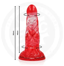 EPIC - AGNIS DILDO FUEGO CARMESÍ