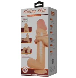 PRETTY LOVE - DILDO REALISTICO SLIDING SKIN SERIES CON VENTOSA SCORREVOLE DELLA PELLE FLESH 26 CM