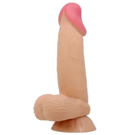 PRETTY LOVE - SLIDING SKIN SERIES REALISTIC DILDO WITH SLIDING SKIN SUCTION CUP 19.4 CM