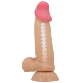 PRETTY LOVE - SLIDING SKIN SERIES REALISTIC DILDO WITH SLIDING SKIN SUCTION CUP 19.4 CM