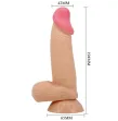 PRETTY LOVE - SLIDING SKIN SERIES REALISTIC DILDO WITH SLIDING SKIN SUCTION CUP 19.4 CM PRETTY LOVE - SLIDING SKIN SERIES REALISTIC DILDO WITH SLIDING SKIN SUCTION CUP 19.4 CM