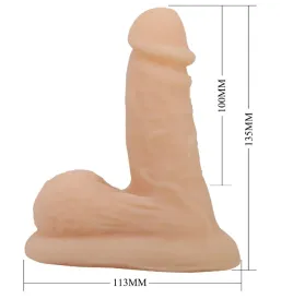 PRETTY LOVE - WILDON DILDO ULTRA REALISTICO ED ELASTICO 10 CM NATURALE