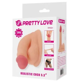 PRETTY LOVE - DILDO WILDON ULTRA RÉALISTE ET ÉLASTIQUE 10 CM NATUREL