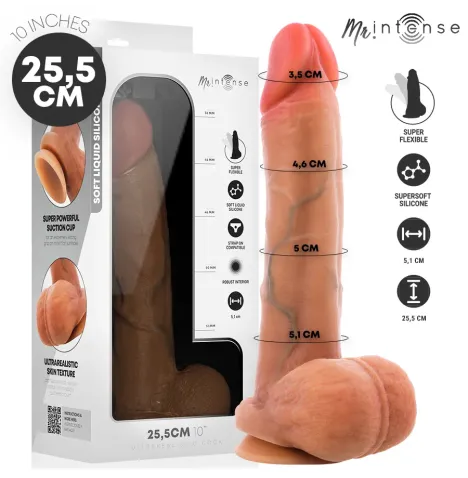 MR INTENSE - GARY XL ULTRA-REALISTISCHER SILIKON-PENIS MIT HODEN 25,5 CM -Ø- 5,1 CM