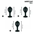 ADDICTED TOYS - SET OF 3 ANAL PLUG SILICONE WITH JEWEL ADDICTED TOYS - SET OF 3 ANAL PLUG SILICONE WITH JEWEL