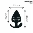 ADDICTED TOYS - ANAL PLUG SILICONE SIZE L 8 CM ADDICTED TOYS - ANAL PLUG SILICONE SIZE L 8 CM