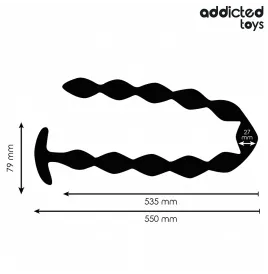 ADDICTED TOYS - EXTRA LONG SILICONE ANAL PLUG