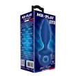 MR PLAY - TEXTURED ANAL PLUG WITH RING BLUE L MR PLAY - TEXTURED ANAL PLUG WITH RING BLUE L