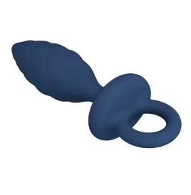 MR PLAY - PLUG ANAL TEXTURÉ AVEC ANNEAU BLEU L