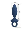 MR PLAY - PLUG ANAL TEXTURIZADO CON ANILLA AZUL L