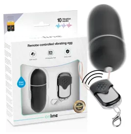 ONLINE - HUEVO VIBRADOR CONTROL REMOTO L NEGRO
