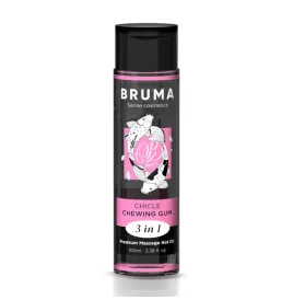 BRUMA - HUILE DE MASSAGE PREMIUM EFFET CHALEUR SAVEUR GOMME 3 EN 1 - 100 ML