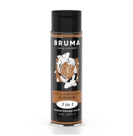 BRUMA - HUILE DE MASSAGE PREMIUM EFFET CHALEUR SAVEUR CUPCAKE 3 EN 1 - 100 ML