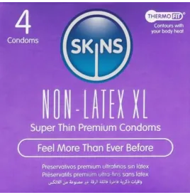 SKINS - LATEX-FREE CONDOMS XL PACK OF 4