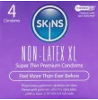 SKINS - LATEX-FREE CONDOMS XL PACK OF 4 SKINS - LATEX-FREE CONDOMS XL PACK OF 4