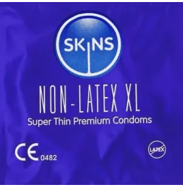 SKINS - PRÉSERVATIFS SANS LATEX, PAQUET DE 4, FORMAT XL