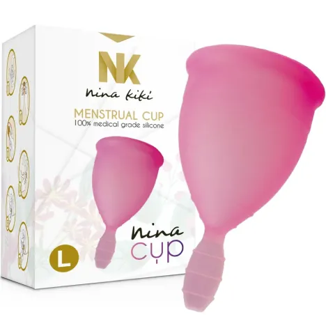 NINA KIKÍ - COUPE MENSTRUELLE ROSE - TAILLE L