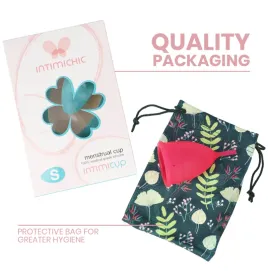 INTIMICHIC - MENSTRUAL CUP MEDICAL GRADE SILICONE - SIZE S