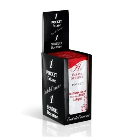 EXTASE SENSUAL - MASSAGE OIL WITH HEAT EFFECT PHEROMONES LOLLIPOP 10 ML