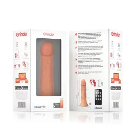 ONINDER - GODE VIBRATEUR BOGOTÁ MOYEN 9 VITESSES NATUREL 20 CM -O- 4.2 CM - APPLICATION GRATUITE