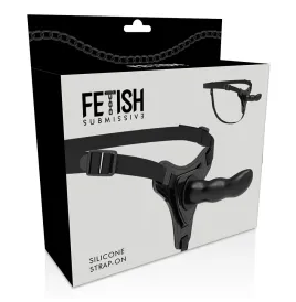 FETISH SUBMISSIVE HARNESS - SILICONA NEGRO G-SPOT 16 CM