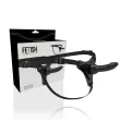 FETISH SUBMISSIVE HARNESS - BLACK SILICONE REALISTIC 16 CM