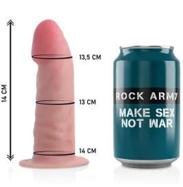 ROCKARMY - HARNESS DUAL DENSITY TIGER REALISTIC DILDO 14 CM -O- 4.46 CM