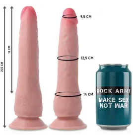 ROCKARMY - ARNÉS DUAL DENSITY CRUSADER DILDO REALISTA 21.5 CM -O- 4.46 CM