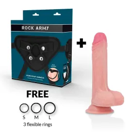 ROCKARMY - IMBRACATURA SILICONE LIQUIDO PREMIUM MUSTANG REALISTICO 18 CM -O- 4.14 CM