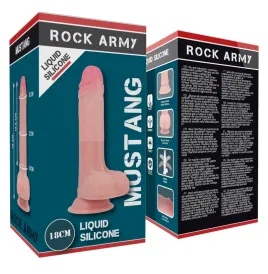 ROCKARMY - HARNESS FLÜSSIGSILIKON PREMIUM MUSTANG REALISTISCH 18 CM -O- 4.14 CM