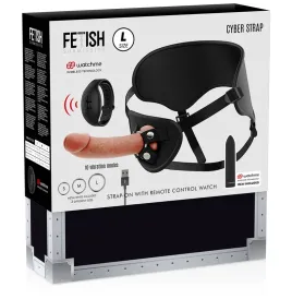 FETISH SUBMISSIVE CYBER STRAP - HARNAIS AVEC GODE ET TÉLÉCOMMANDE BULLET TECHNOLOGIE WATCHME L
