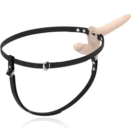FETISH SUBMISSIVE HARNESS - VIBRATEUR FLESH UP DOUBLE PÉNÉTRATION