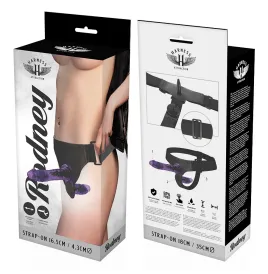 HARNESS ATTRACTION - RODNEY DOUBLE PENETRACI N VIBRATOR 18 CM -O- 3.5 CM