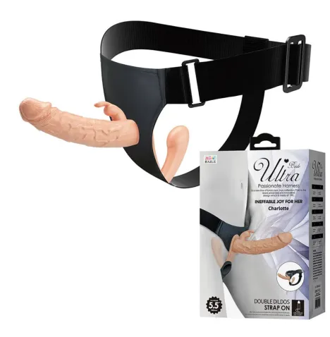 BAILE - CHARLOTTE HOLLOW DOPPIA PENETRAZIONE STRAP-ON FLESH