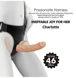BAILE - CHARLOTTE ARNÉS HOLLOW STRAP-ON DOBLE PENETRACIÓN NATURAL