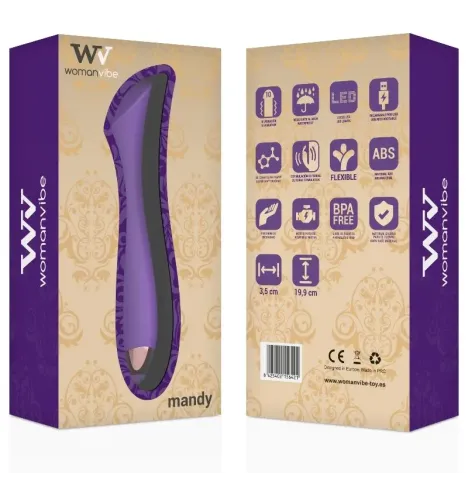 WOMANVIBE - MANDY K PUNKT SILIKON AUFLADBARER VIBRATOR