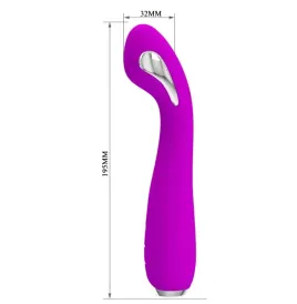 PRETTY LOVE - HECTOR VIBRADOR ELECTROSHOCK RECARGABLE and IMPERMEABLE MORADO
