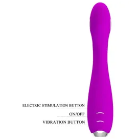 PRETTY LOVE - HECTOR RECHARGEABLE ELECTROSHOCK VIBRATOR WATERPROOF PURPLE