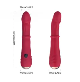 ARMONY - THERMO-ADJUSTABLE POINT A STIMULATOR VIBRATOR DILDO RED
