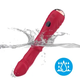 ARMONY - DILDO VIBRATORE STIMOLATORE PUNTO A TERMOREGOLABILE ROSSO